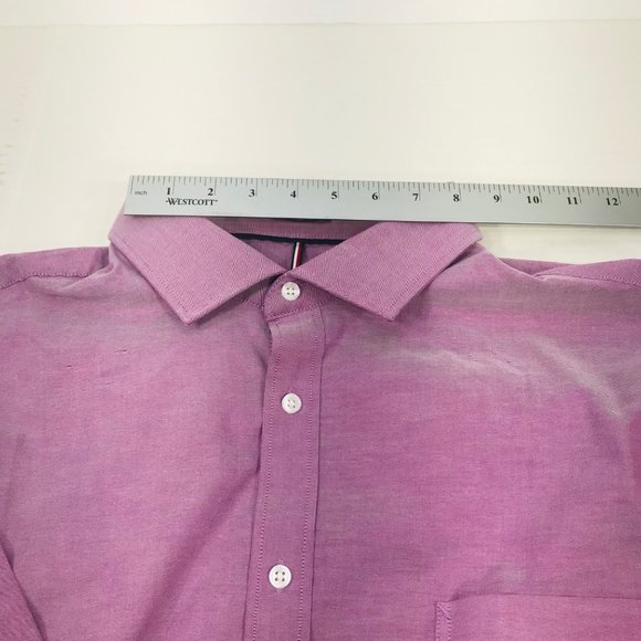 Tommy Hilfiger Men's Sz 18 18.5 34/35 2XL Long Sleeve Button Down Shirt Preowned - Picture 6 of 15